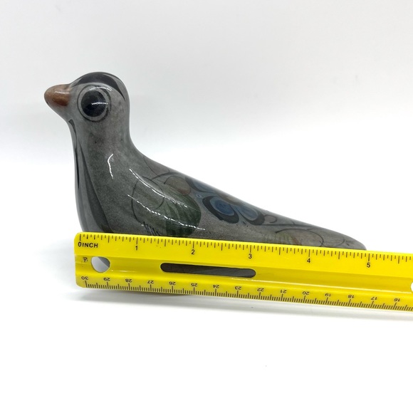 Vintage Mexican Folk Art Pottery Tonala Bird - Picture 12 of 13